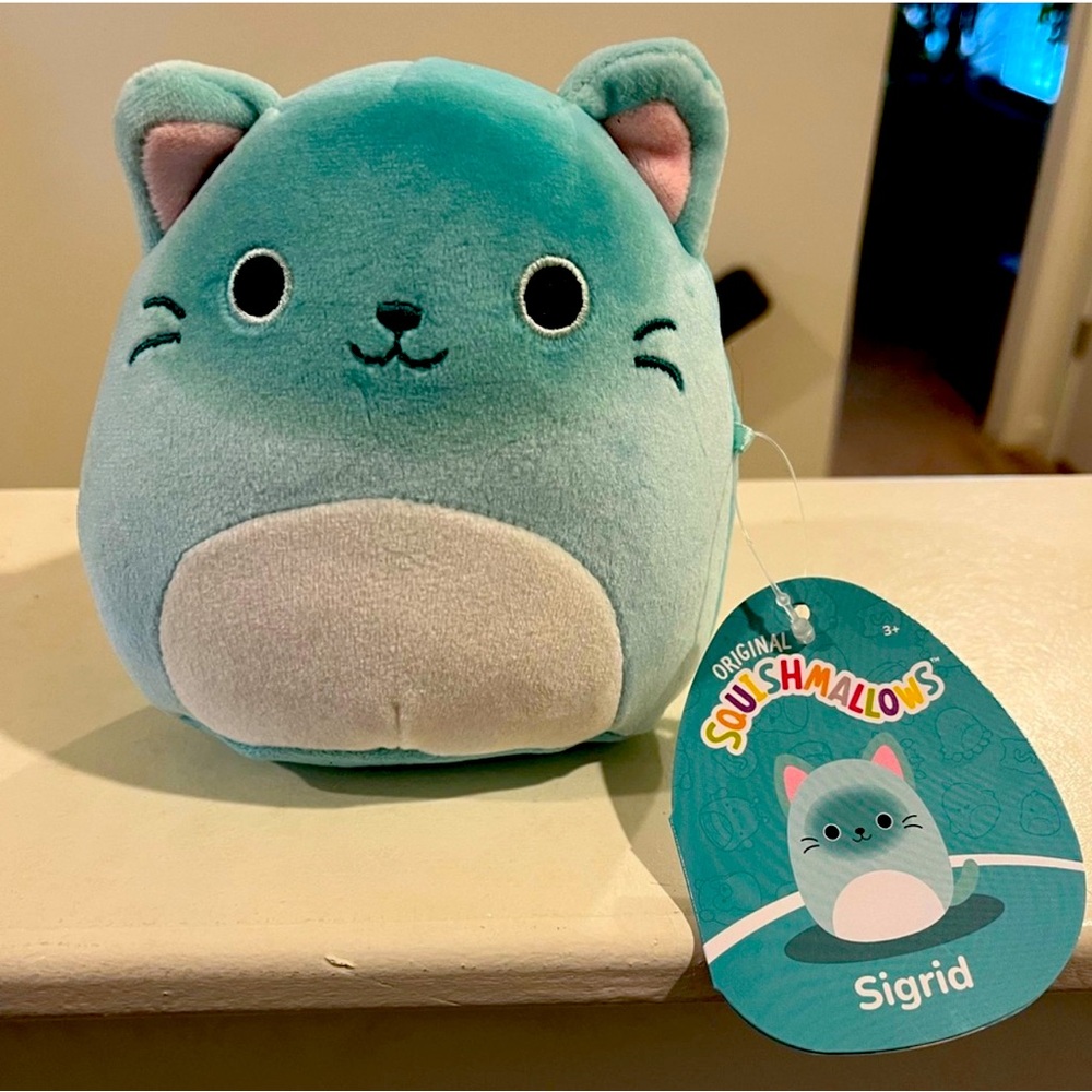 Squishmallow Sigrid The Teal 5in Siamese Cat